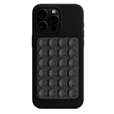 Suport de birou Techsuit Suport telefon (SC-PAD), Suction Pad pentru Selfies, Silicon, Adhesive Mount, Rectangular Shape, gri