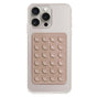 Suport de birou Techsuit Suport telefon (SL-PAD), Suction Pad pentru Selfies, Silicon, Adhesive Mount, Rectangular Shape, bej