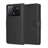Husa pentru Xiaomi POCO X6 Pro, Techsuit Leather Folio, maro