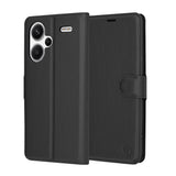 Husa pentru Xiaomi Redmi Note 13 Pro+ 5G, Techsuit Leather Folio, maro