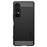 Husa pentru Sony Xperia 1 VII, Spigen Rugged Armor (ACS09591), negru