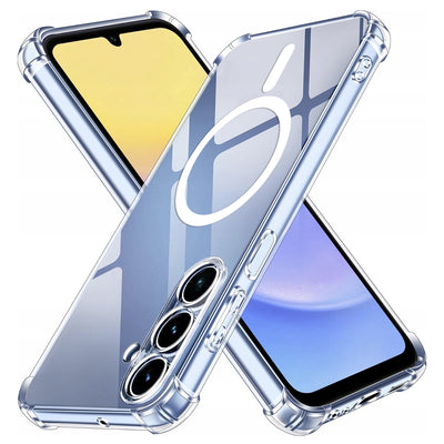 Husa pentru Samsung Galaxy A15 4G, Techsuit Shockproof Clear Silicone MagSafe, transparenta