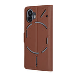 Husa pentru Nothing Phone (2), Techsuit Leather Folio, maro