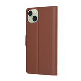 Husa pentru iPhone 15 Plus, Techsuit Leather Folio, maro