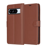 Husa pentru Google Pixel 8 Pro, Techsuit Leather Folio, maro