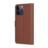 Husa pentru iPhone 14 Pro Max, Techsuit Leather Folio, maro