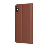 Husa pentru iPhone XS Max, Techsuit Leather Folio, maro