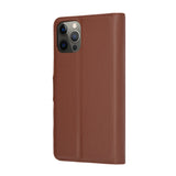 Husa pentru iPhone 12 Pro, Techsuit Leather Folio, maro