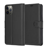 Husa pentru iPhone 12 Pro, Techsuit Leather Folio, maro