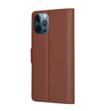 Husa pentru iPhone 12 Pro Max, Techsuit Leather Folio, maro
