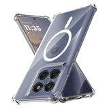 Husa pentru Motorola Edge 60 Fusion, Techsuit Shockproof Clear Silicone MagSafe, transparenta