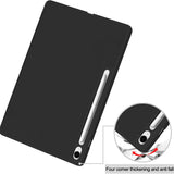 Husa tableta pentru Samsung Galaxy Tab S10 FE Plus, Techsuit Flex Trifold (cu Pencil Holder), gri