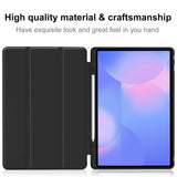 Husa tableta pentru Samsung Galaxy Tab S10 FE Plus, Techsuit Flex Trifold (cu Pencil Holder), gri