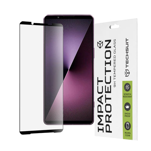 Folie de protectie pentru Sony Xperia 1 VII, Techsuit 111D Full Cover / Full Glue Glass