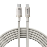 Cablu Baseus de date Titanium (P10378100G21-01), USB-C to Type-C, 100W, Incarcare rapida, 480Mbps, 2m, auriu