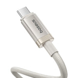 Cablu Baseus de date Titanium (P10378100G21-01), USB-C to Type-C, 100W, Incarcare rapida, 480Mbps, 2m, auriu