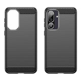 Husa pentru Samsung Galaxy M56, Techsuit Carbon Silicone, negru