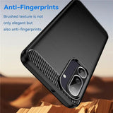 Husa pentru Samsung Galaxy M56, Techsuit Carbon Silicone, negru
