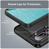 Husa pentru Samsung Galaxy M56, Techsuit Carbon Silicone, negru