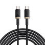 Cablu Baseus de date Dura Series (P10377803U03-00), pentru MacBook, Incarcare rapida, Type-C, PD 240W, 480Mbps, 1m, negru;auriu