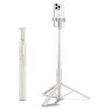 Selfie stick Spigen S541W (AMP09337), cu Telecomanda, Tripod, Stable, Bluetooth, Pliabil, Non Slip Silicon Pads, bej