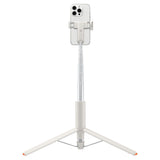 Selfie stick Spigen S541W (AMP09337), cu Telecomanda, Tripod, Stable, Bluetooth, Pliabil, Non Slip Silicon Pads, bej