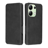 Husa pentru Xiaomi Redmi Note 13 4G, Techsuit Safe Wallet Plus, negru