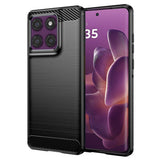 Husa pentru Motorola Edge 60 Pro, Techsuit Carbon Silicone, albastru