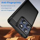 Husa pentru Motorola Edge 60 Pro, Techsuit Carbon Silicone, albastru