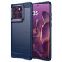 Husa pentru Motorola Edge 60 Pro, Techsuit Carbon Silicone, albastru
