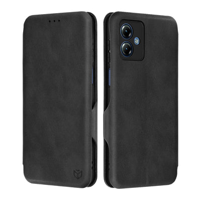 Husa pentru Motorola Moto G14, Techsuit Safe Wallet Plus, negru