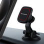 Suport auto Techsuit MagGrip (S6), pentru Bord, Prindere magnetica, 360° Rotation, Suction Cup, 2 Placa metalicas, negru
