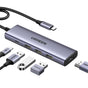 Hub USB UGREEN Docking station CM511 (15596), Type-C to 3x USB, HDMI 4K@30Hz, Type-C PD100W, 5Gbps, Slim, Mini Size, 0.2m, gri