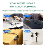 UGREEN (3 pack) Organizator cabluri LP886 (45797), magnetic, 1x Holder Clip, pentru Desk, Negru