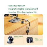 UGREEN (3 pack) Organizator cabluri LP886 (45797), magnetic, 1x Holder Clip, pentru Desk, Negru