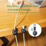 UGREEN (3 pack) Organizator cabluri LP886 (45797), magnetic, 1x Holder Clip, pentru Desk, Negru