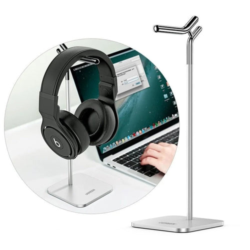 Suport de birou UGREEN Holder LP143 (80701), pentru Earphones, Aliaj aluminiu, argintiu