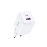 Incarcator retea UGREEN X516 (65015), USB, Type-C, GaN Incarcare rapidar, 30W, QC3.0, alb