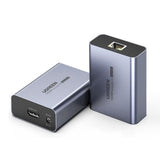 Adaptor UGREEN Adapter CM455 (20519EU), HDMI Over Ethernet Extender, Full HD, 0.7m, Gri