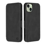 Husa pentru iPhone 15 Plus, Techsuit Safe Wallet Plus, negru