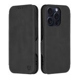 Husa pentru iPhone 15 Pro, Techsuit Safe Wallet Plus, negru