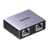 Adaptor UGREEN Adapter NW301 (45311), RJ45 Splitter 1 to 2, 1000Mbps, Aluminum Alloy, Gri
