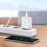 Cablu UGREEN de date US264 (60518), Incarcare rapida, USB-C to USB-C, 3A, 60W, 1m, alb
