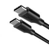Cablu UGREEN de date US286 (50997), USB-C to USB-C, 3A, 60W, 1m, negru