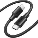 Cablu UGREEN de date US286 (50997), USB-C to USB-C, 3A, 60W, 1m, negru