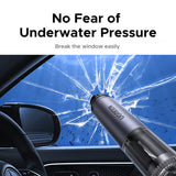 UGREEN Car Safety Hammer LP821 (35347), Emergency 2in1 Tool, Window Breaker, Seatbelt Cutter, Stainless Steel Blade, Gri