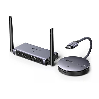 Adaptor UGREEN Wireless Transmitter And Receiver CM586 (90909A), HDMI Cable, 50M (4K@30Hz), Negru