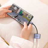 Adaptor UGREEN Audio Adapter CM231 (60164), Type-C to Jack 3.5mm, USB-C, Stereo, Line Control, Microphone Input, PD30W