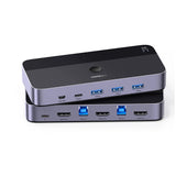 Adaptor UGREEN KVM Switch CM664 (15707), 2x HDMI 4K@60Hz, 2x USB-B, Mini USB to HDMI, 3x USB, USB-C, 5Gbps, Support 3D