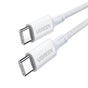 Cablu UGREEN de date US557 (15267), USB-C to USB-C, 5A, 100W, 1m, alb